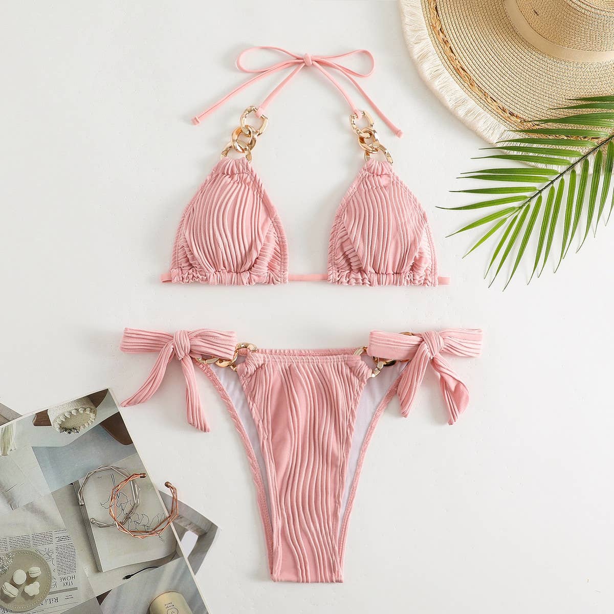 Women Swimsuit Metal Chain Bikini_Cwmw0318