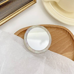 SIMPLE ACETATE COMPACT MIRROR TRAVEL MAKEUP MIRROR_CWMM6366