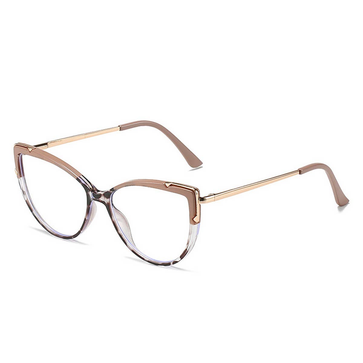 CAT EYE TR FRAME TEMPLES BLUE LIGHT FLAT GLASSES_CWASG0275