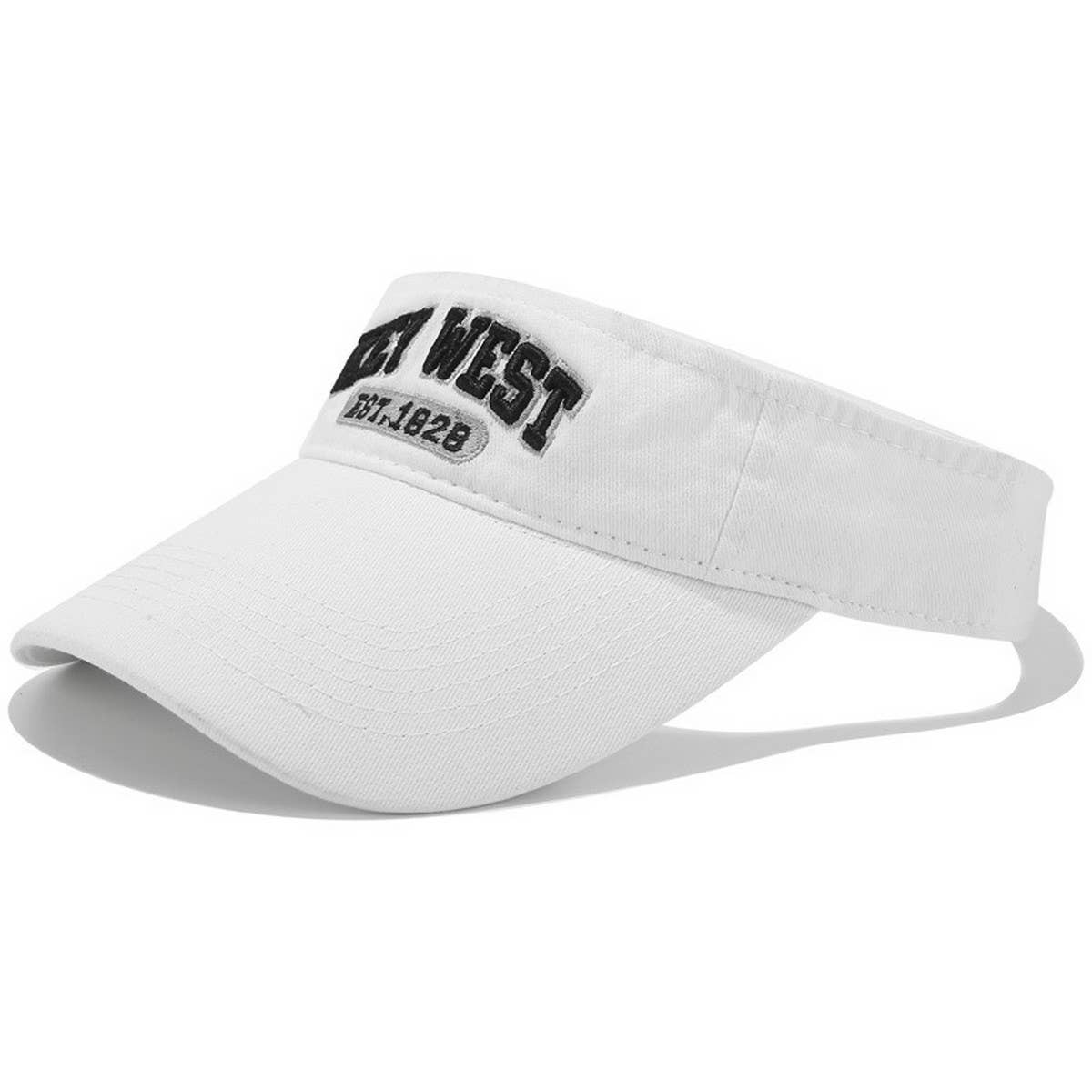 EMBROIDERED VISOR HAT RETRO TRENDY SUNSHADE CAP_CWAH3301
