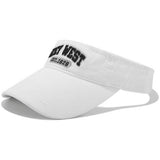 EMBROIDERED VISOR HAT RETRO TRENDY SUNSHADE CAP_CWAH3301