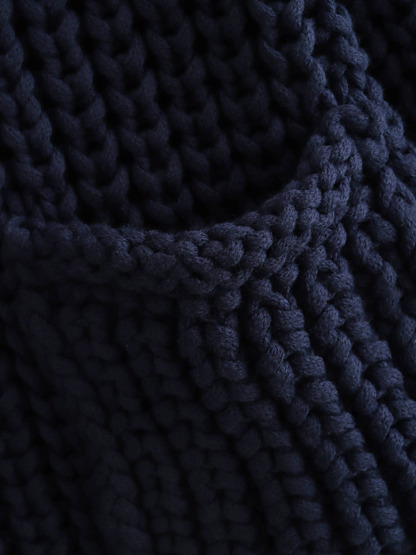 Solid Color Single Row Round Button Knit Cardigan