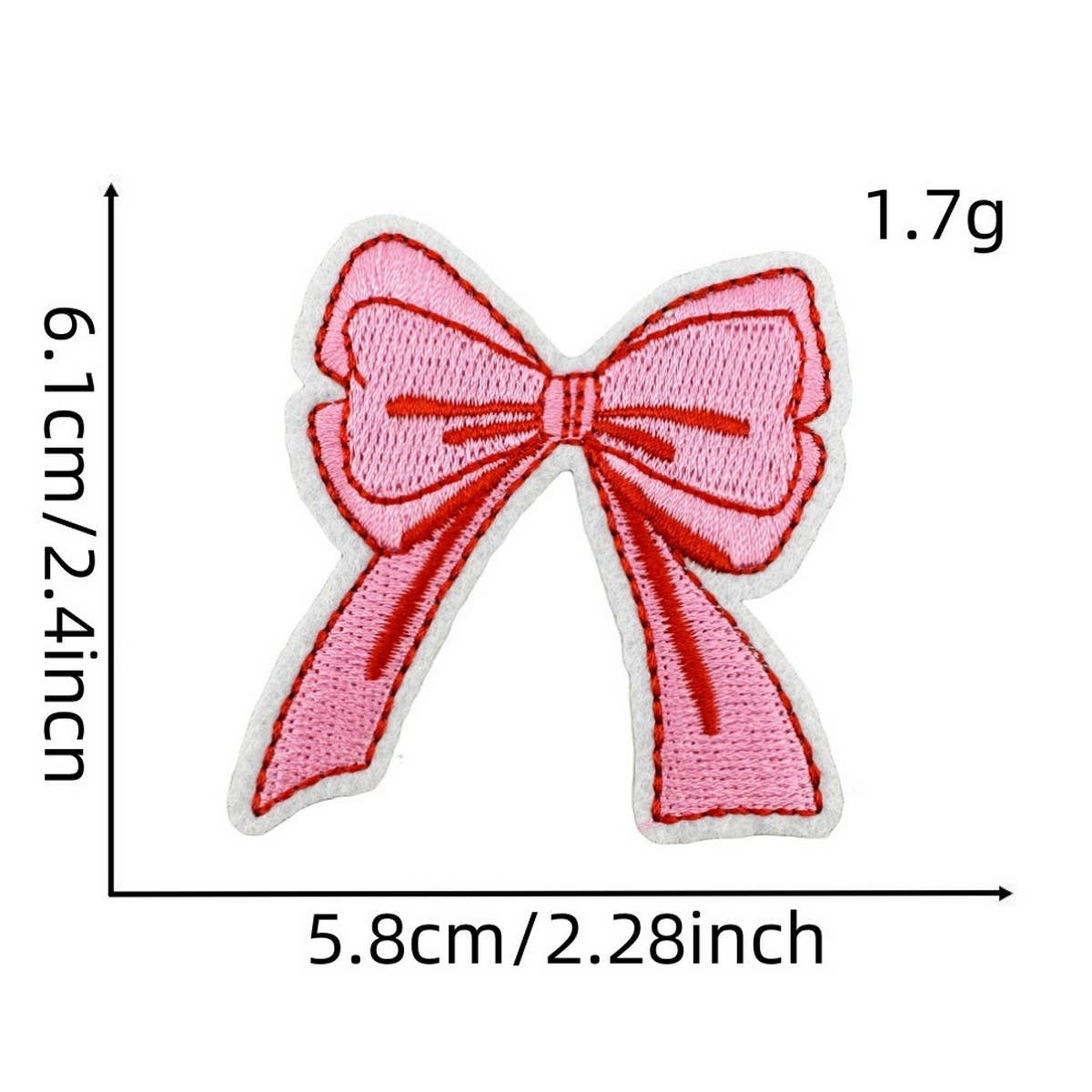 NEW PINK BOW SERIES EMBROIDERED PATCHES_CWMM4019