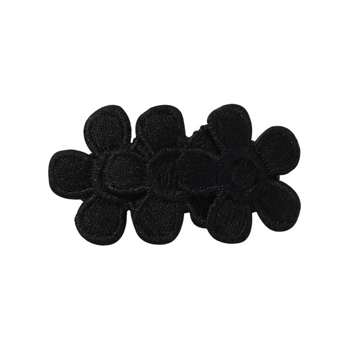CHILDRENS PETAL FLOWER BLACK AND WHITE HAIRPIN_CWAHA2346