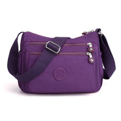 SIMPLE AND ELEGANT NYLON CROSSBODY SHOULDER BAG_CWASC1748