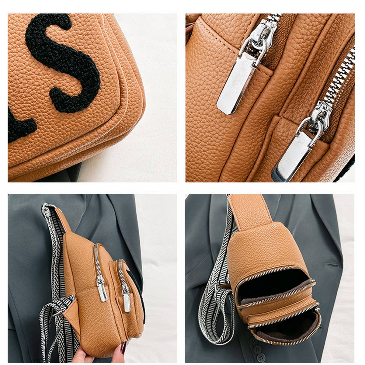 Simple Ys Letter Crossbody Bag_Cwab2090