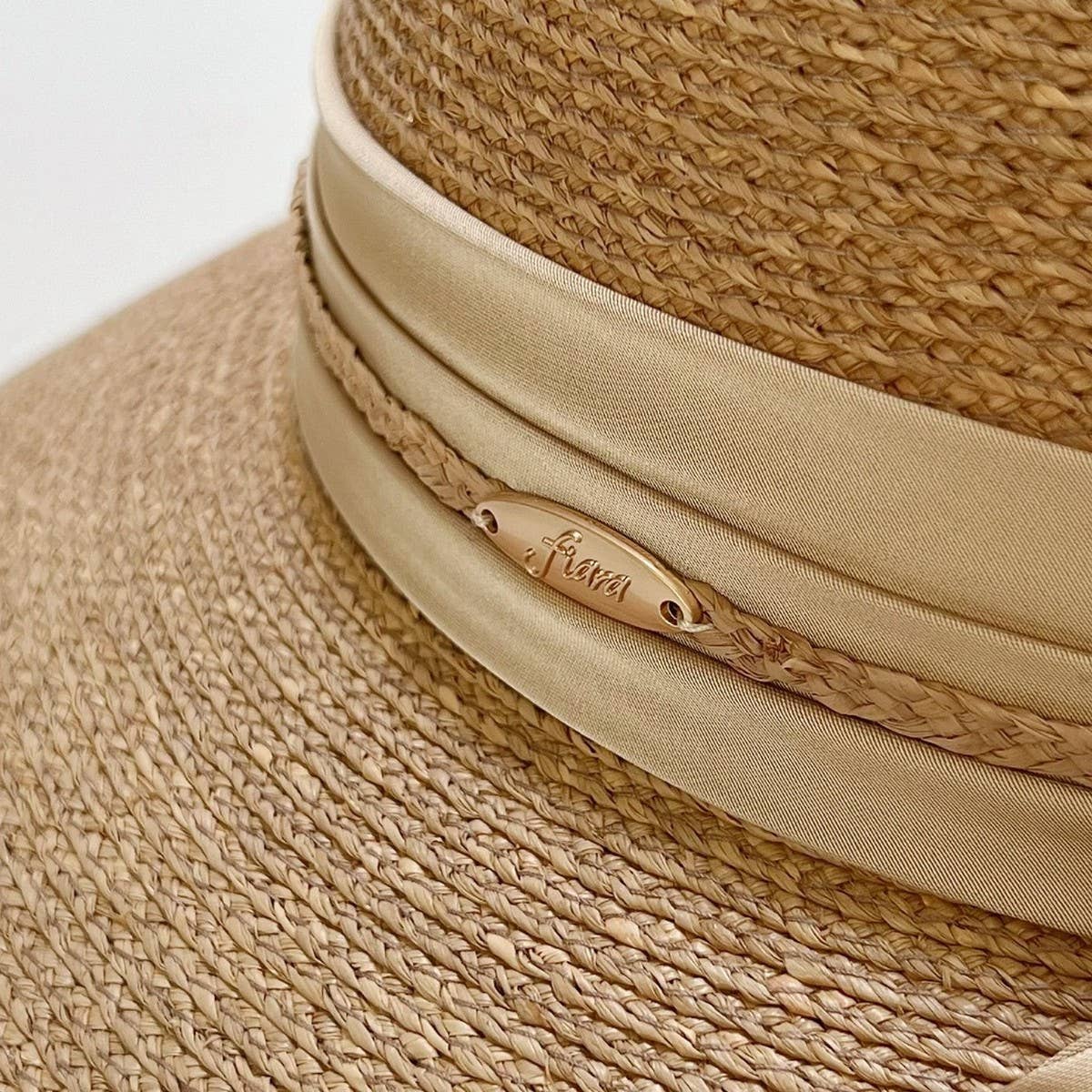 RAFFIA FASHION BOW ROUND TOP STRAW HAT_CWAH3588