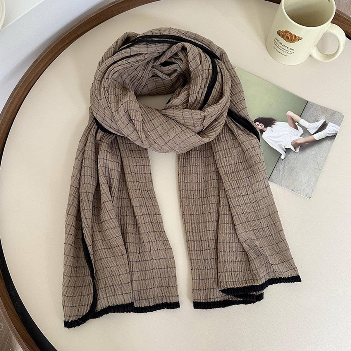 Casual Thick Warm Plaid Scarf_Cwasc1414