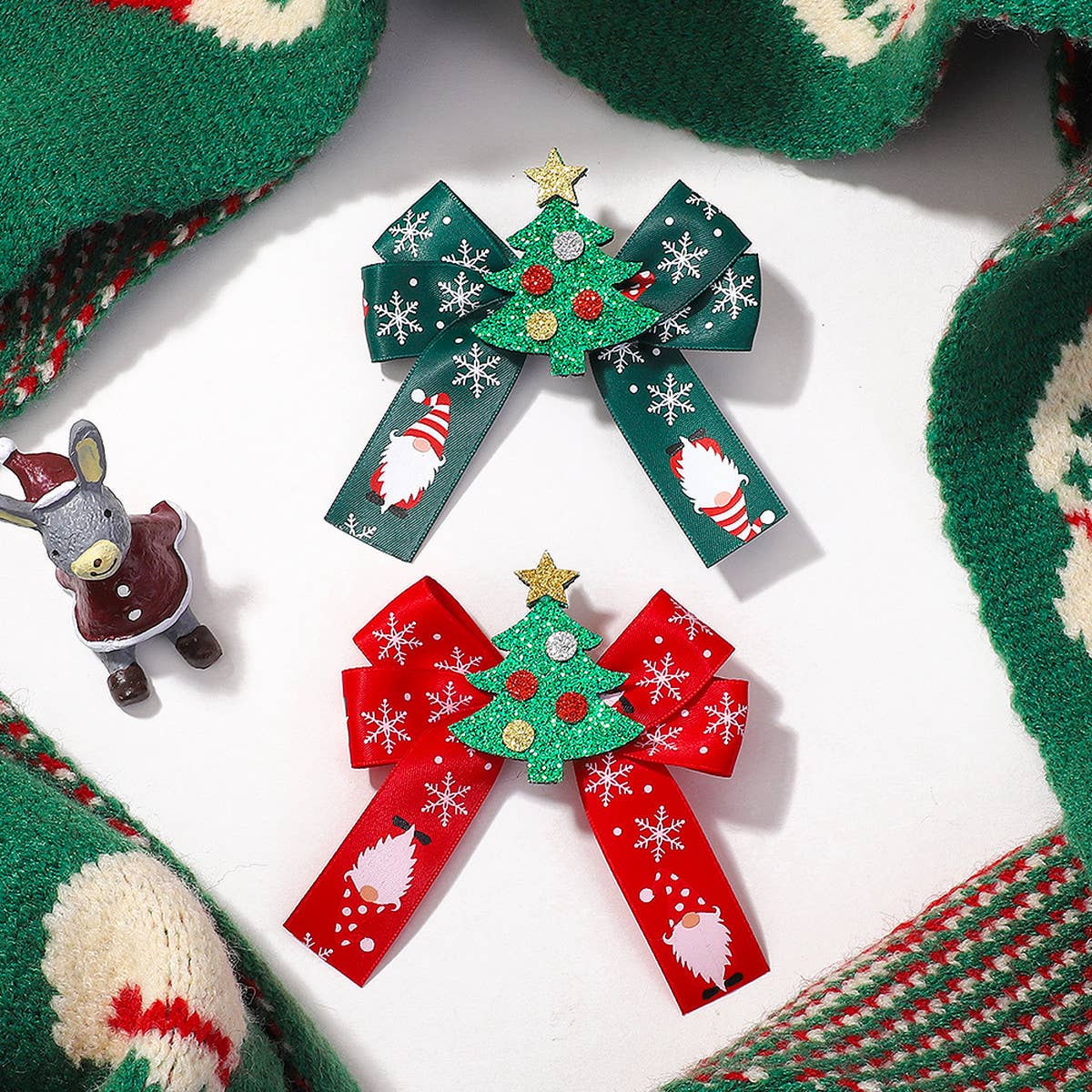 CHILDRENS RIBBON BOW HAIRPIN_CWAHA2395