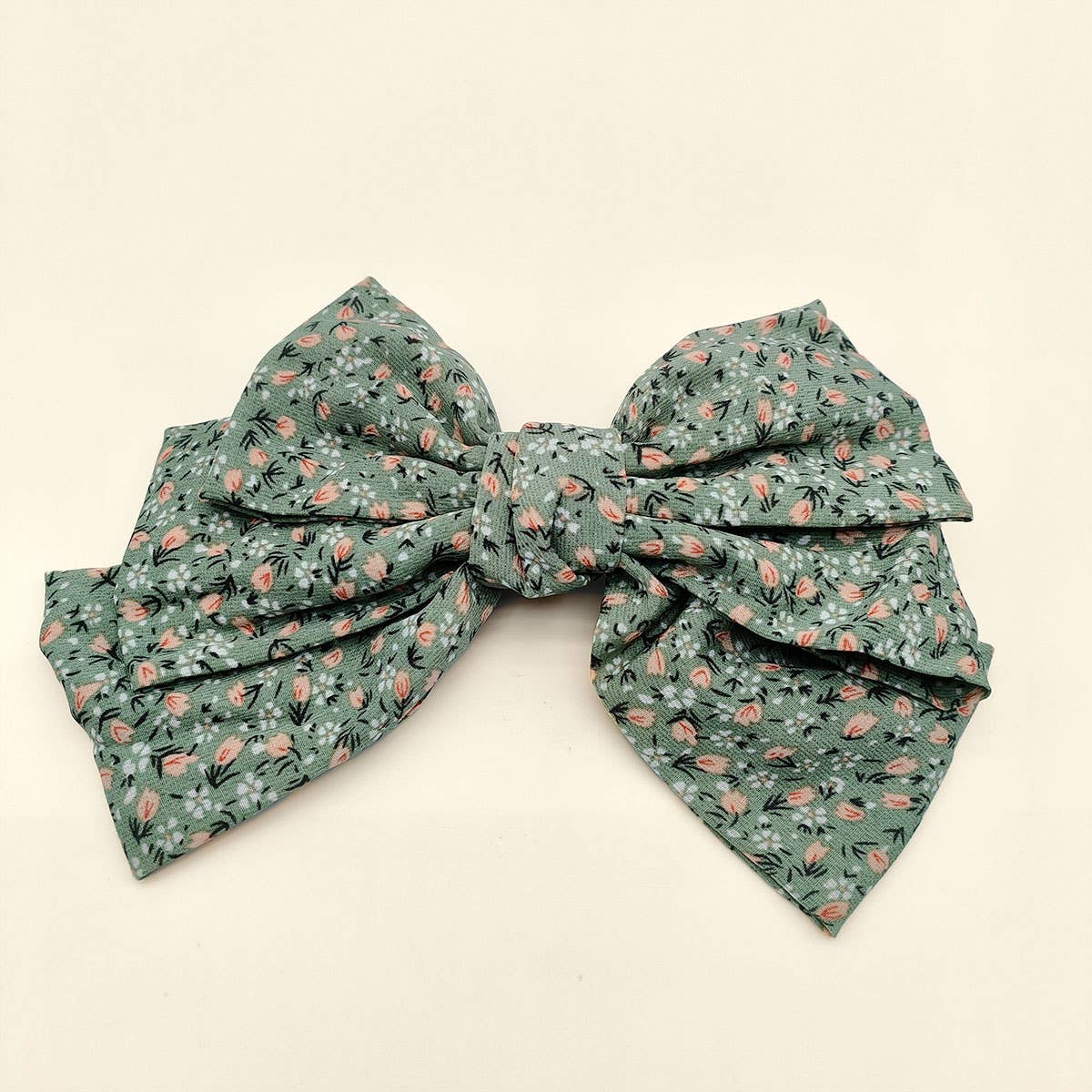 NEW THREE LAYER KNOTTED LARGE BOW HAIRPIN_CWAHA0852