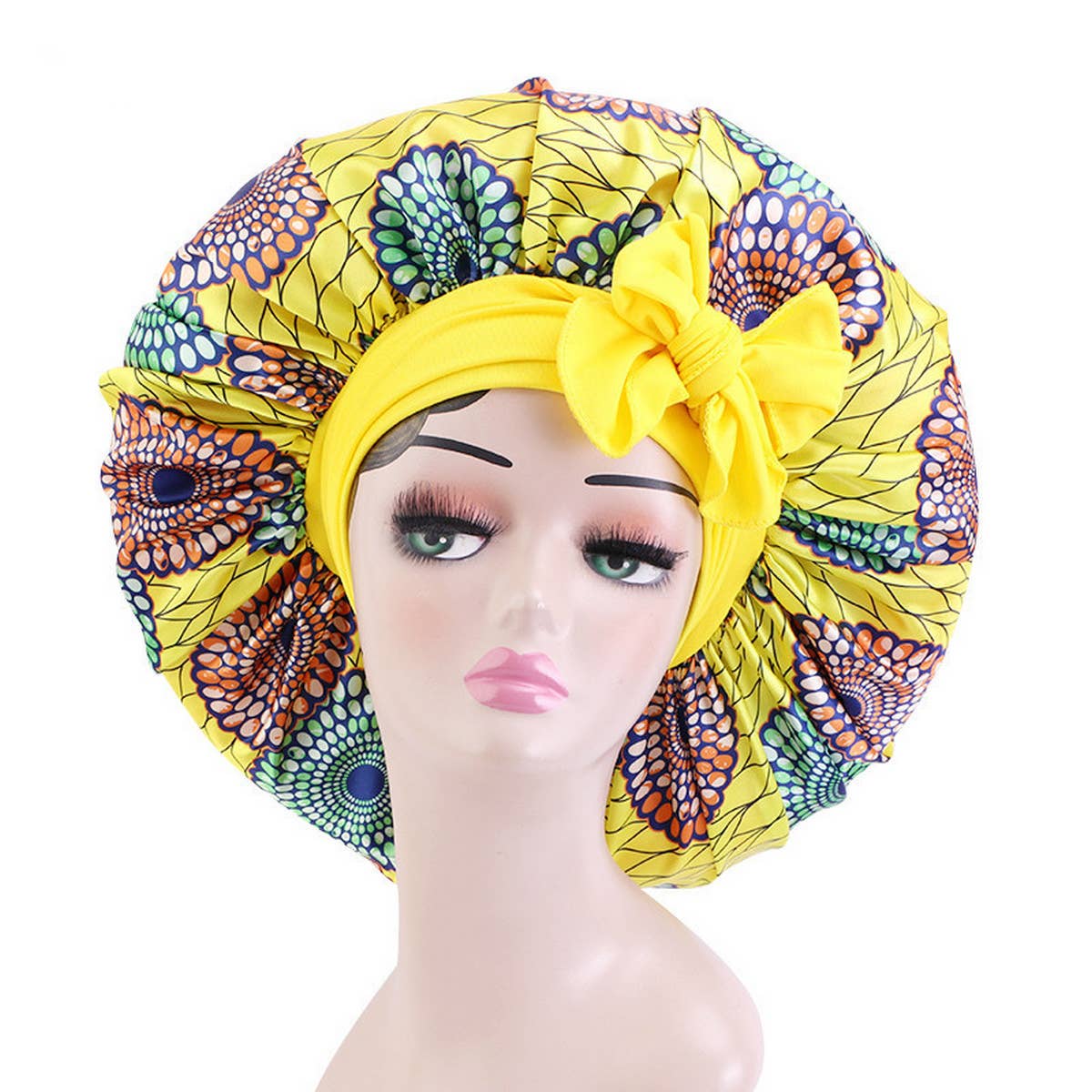 PRINTED STRETCHY RIBBON NIGHTCAP_CWAH1482