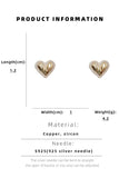 GOLD COLOR HEART EARRINGS_CWAJE0276
