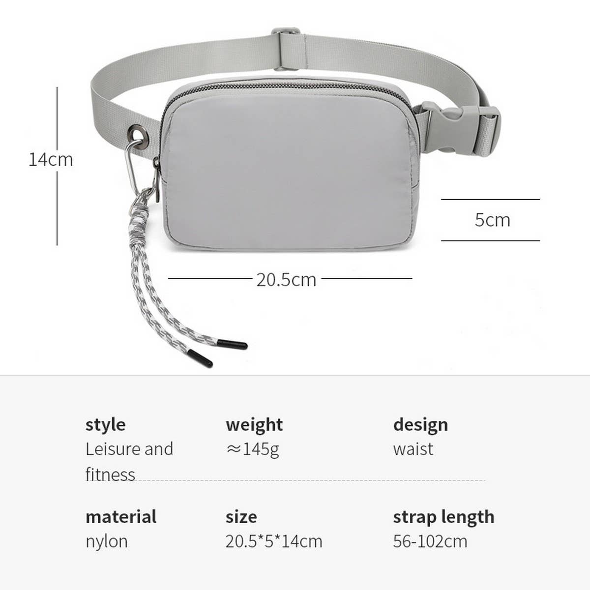 OUTDOOR WAIST BAG UNISEX SLING CROSSBODY_CUAB0288