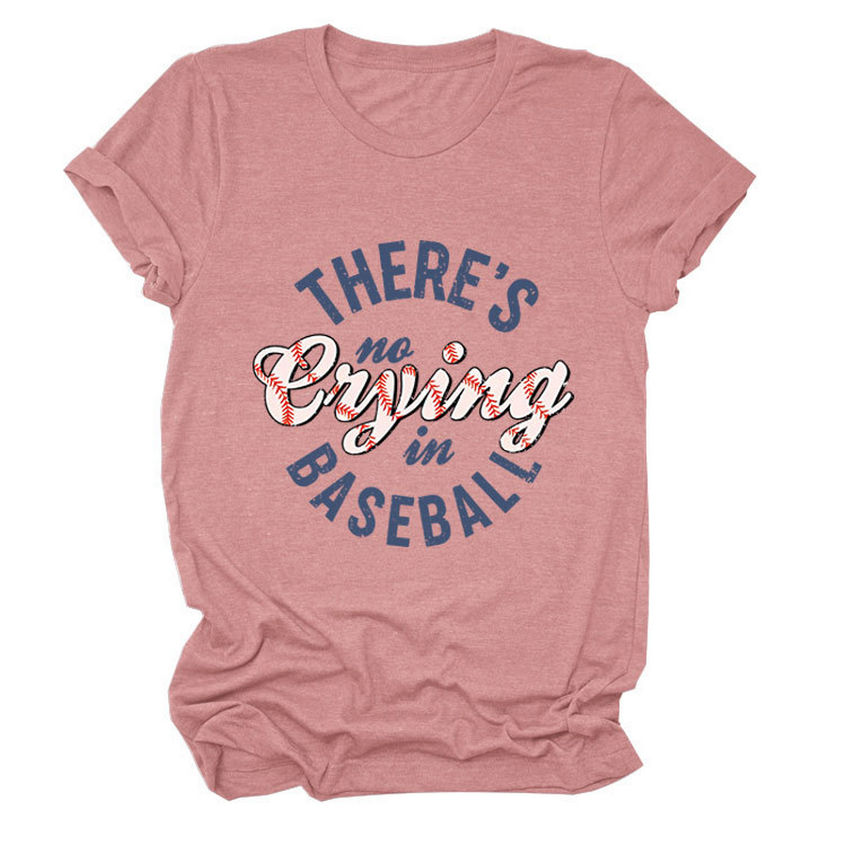 Womens No Crying In Baseball Graphic Teep_Cwttsl0481