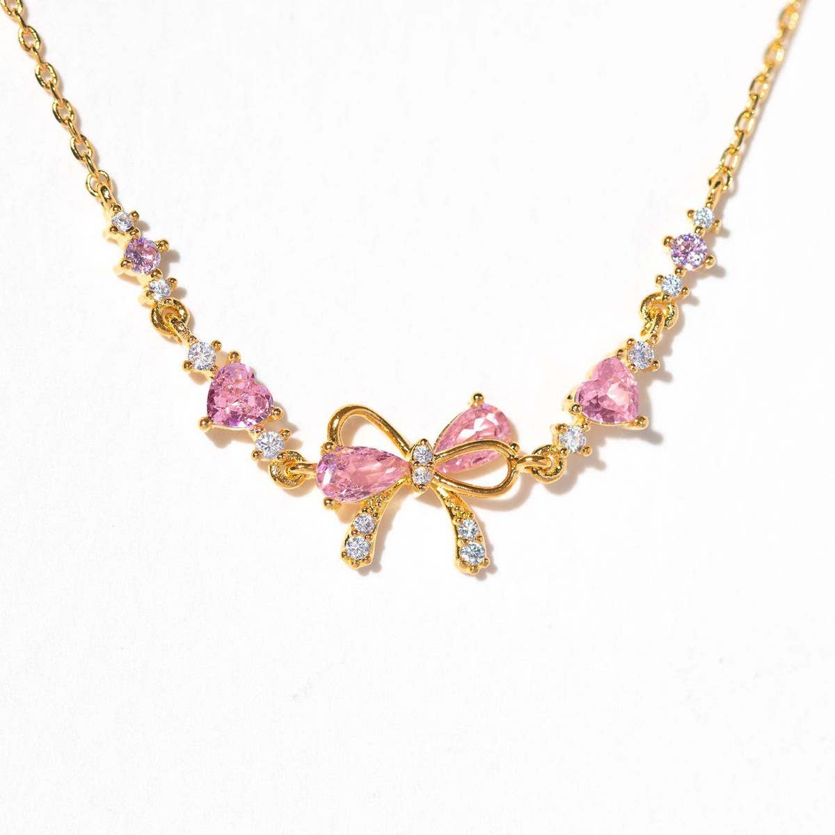 LOVE ZIRCON BUTTERFLY FESTIVAL NECKLACE_CWMM5290