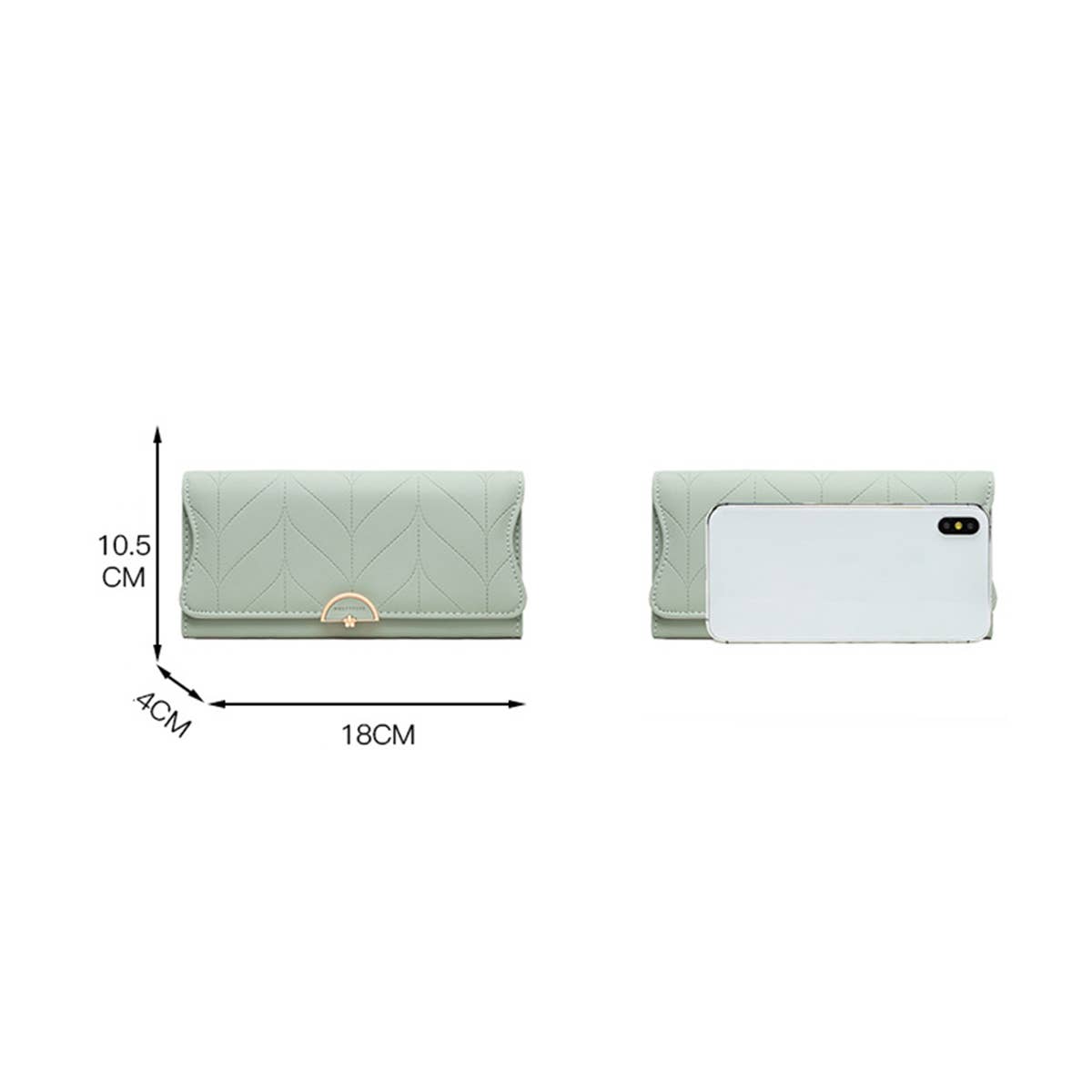 Fresh Large Capacity Trifold Wallet Clutch_Cwab06232