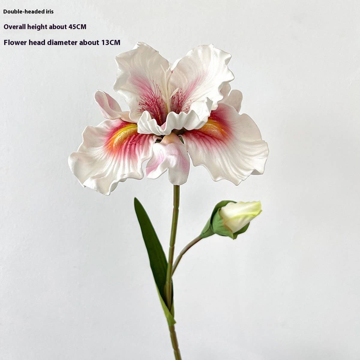 Vintage 2-Head Alice Iris Artificial Flower_Cwmm6515