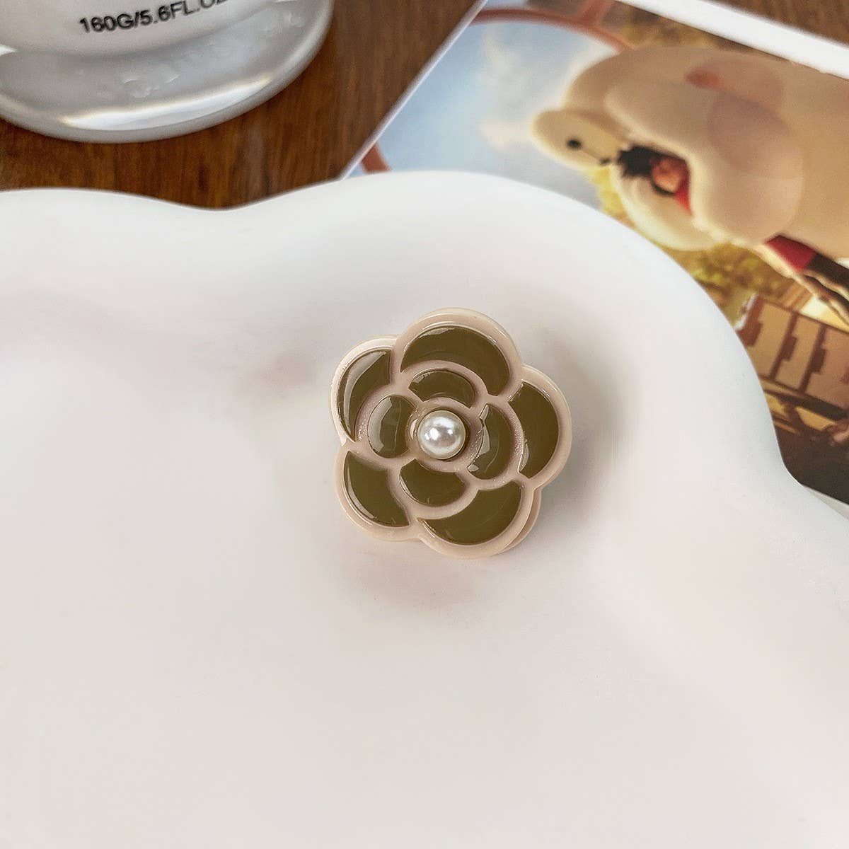 LUXURY HAIR CLIP HEPBURN CAMELLIA MINI CLAW_CWAHA0729