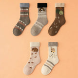 Ultra Thick Fleece Flip Cuff Warm Socks_Cwms03157