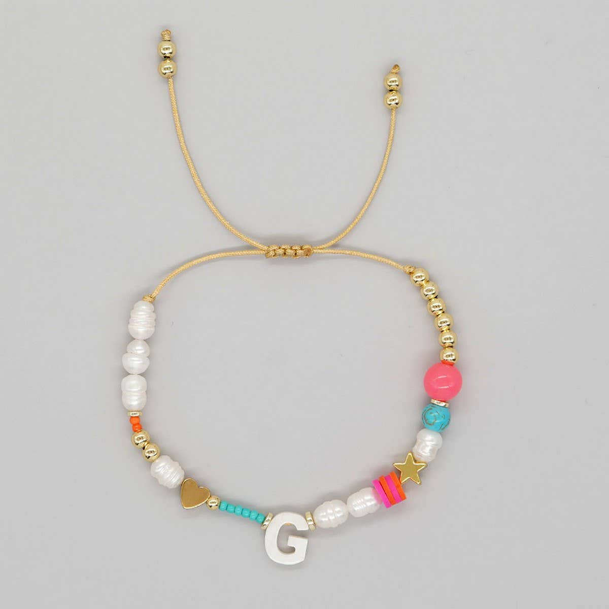 FASHION HAND WOVEN LETTER PEARL BRACELET_CWMM3812