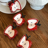 SWEET AND CUTE RED APPLE CLAW SHARK CLIP_CWAHA3968