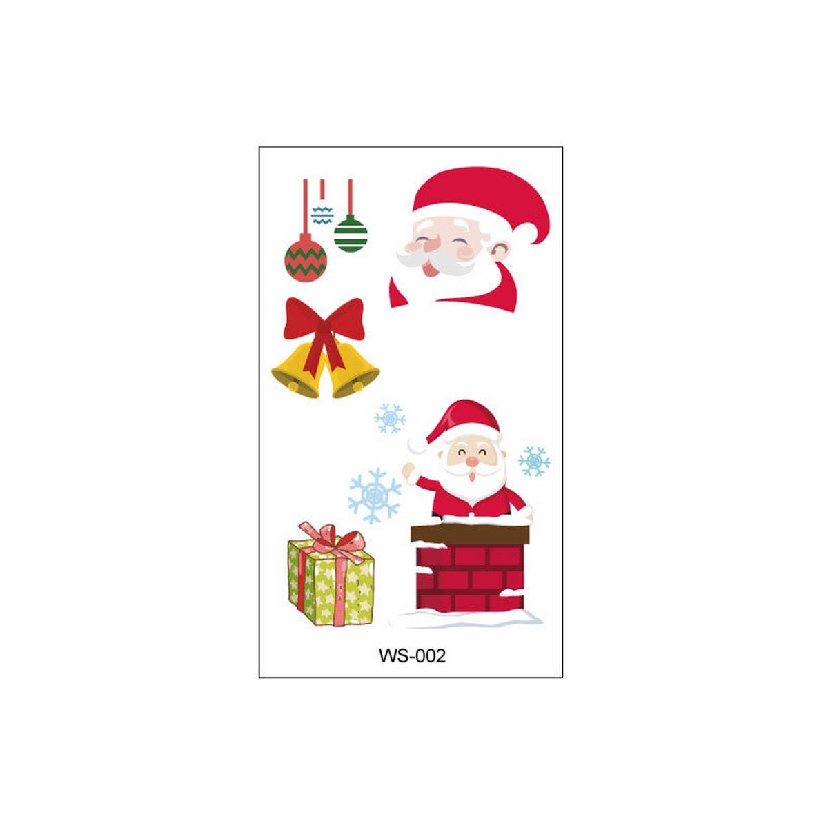 CHRISTMAS CANDLE TRANSFER TATTOOS FOR KIDS PARTY_CWMM8260