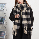 Wome Warm Small Check Ac Scarfsweet Style_Cwasc2695