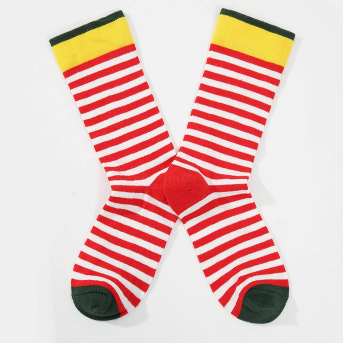 STREET SKATEBOARD STRIPED ATHLETIC SOCKS_CWMS0187