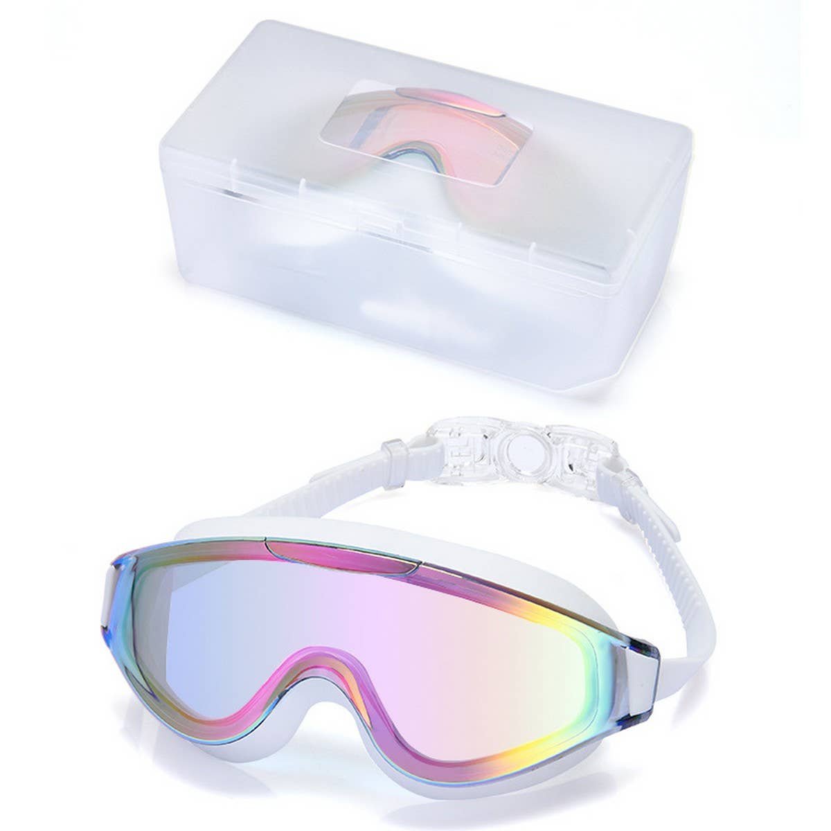 ADULT MIRROR SWIM GOGGLES HD ANTI FOG WATERPROOF_CWASG1049