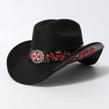 ETHNIC STYLE WESTERN COWBOY FEDORA HAT_CWAH3628