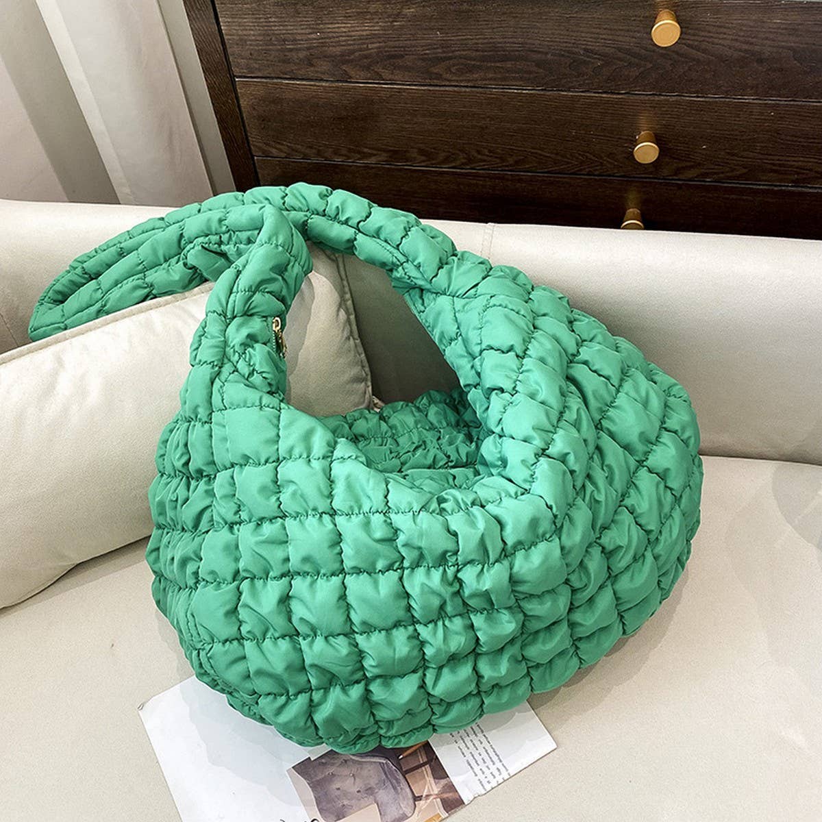 LARGE PUFFY CLOUD TOTE BAG SHOULDER PURSE_CUAB00508