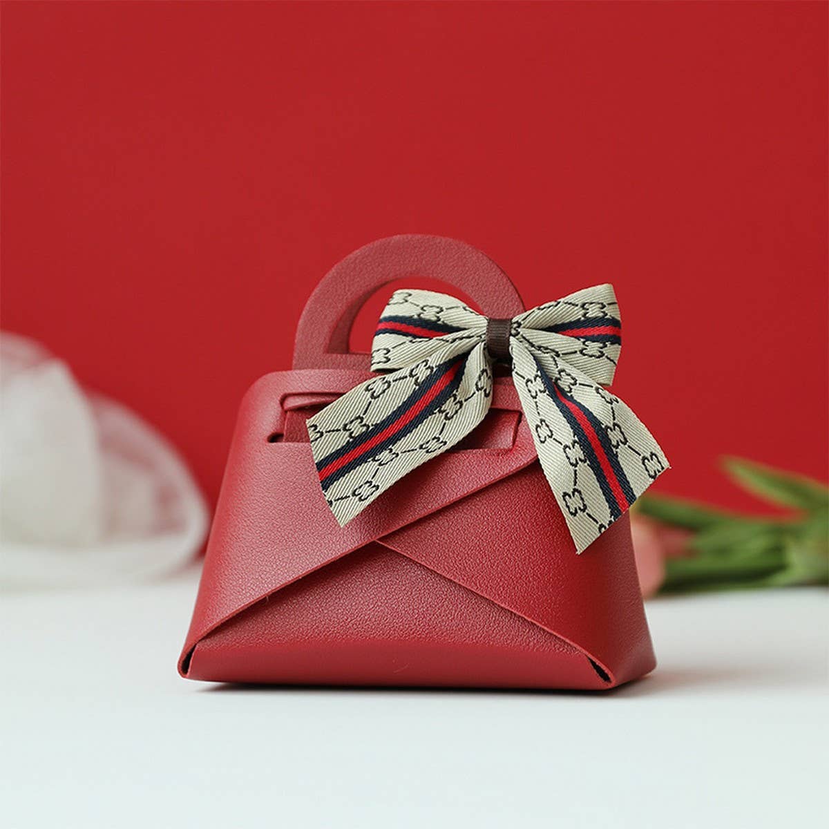 Wedding Candy Box Leather Tote Gift Bag_Cwmm10577
