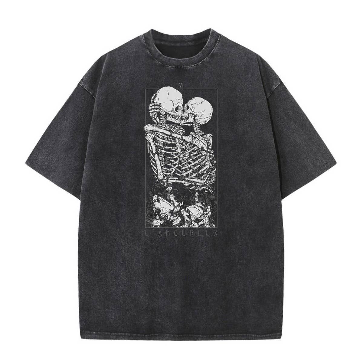 270G HEAVYWEIGHT WAX DYED VINTAGE COTTON T SHIRT CUSTOM LOGO