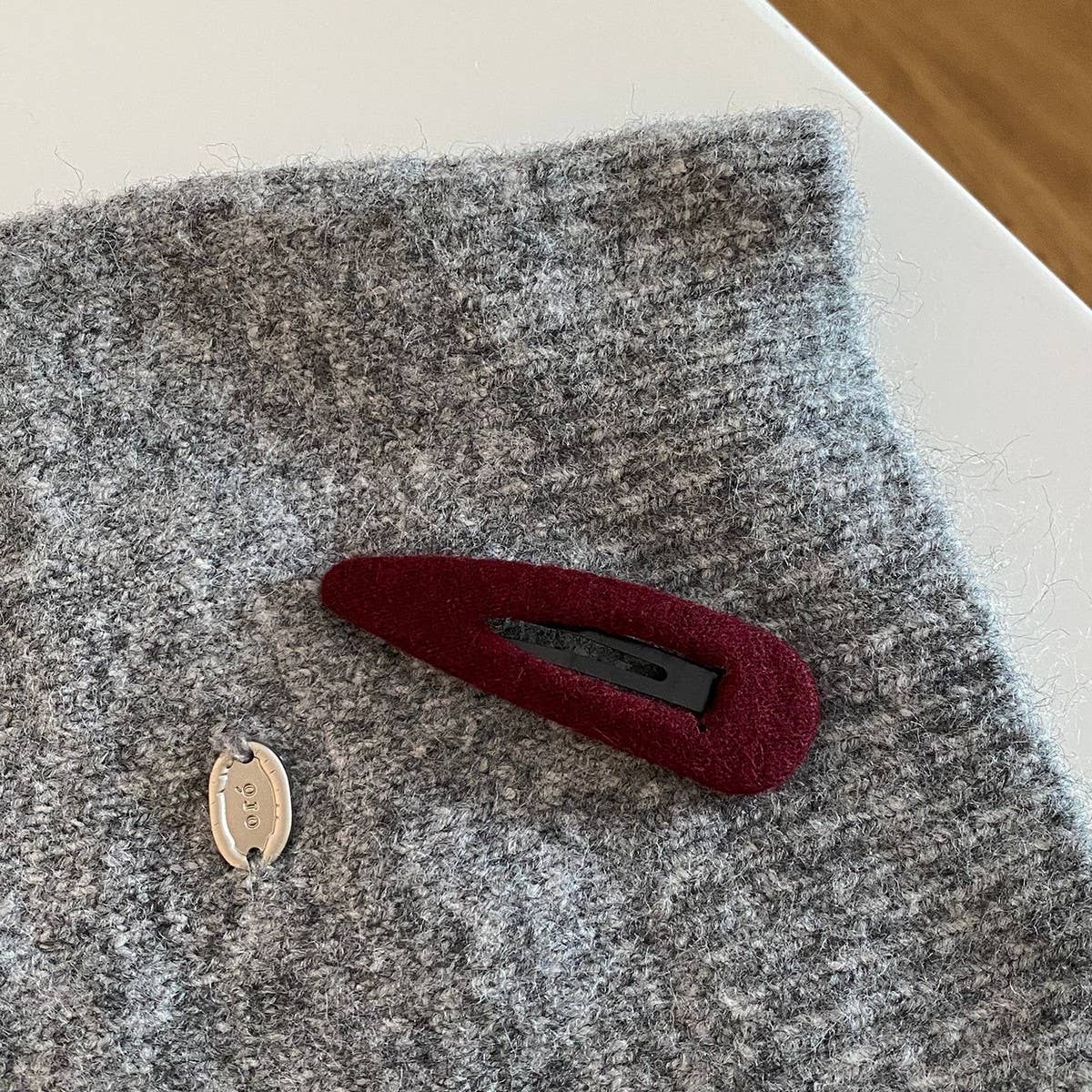 Wool Bb Clip Fall Retro Side Hairpin_Cwaha07854