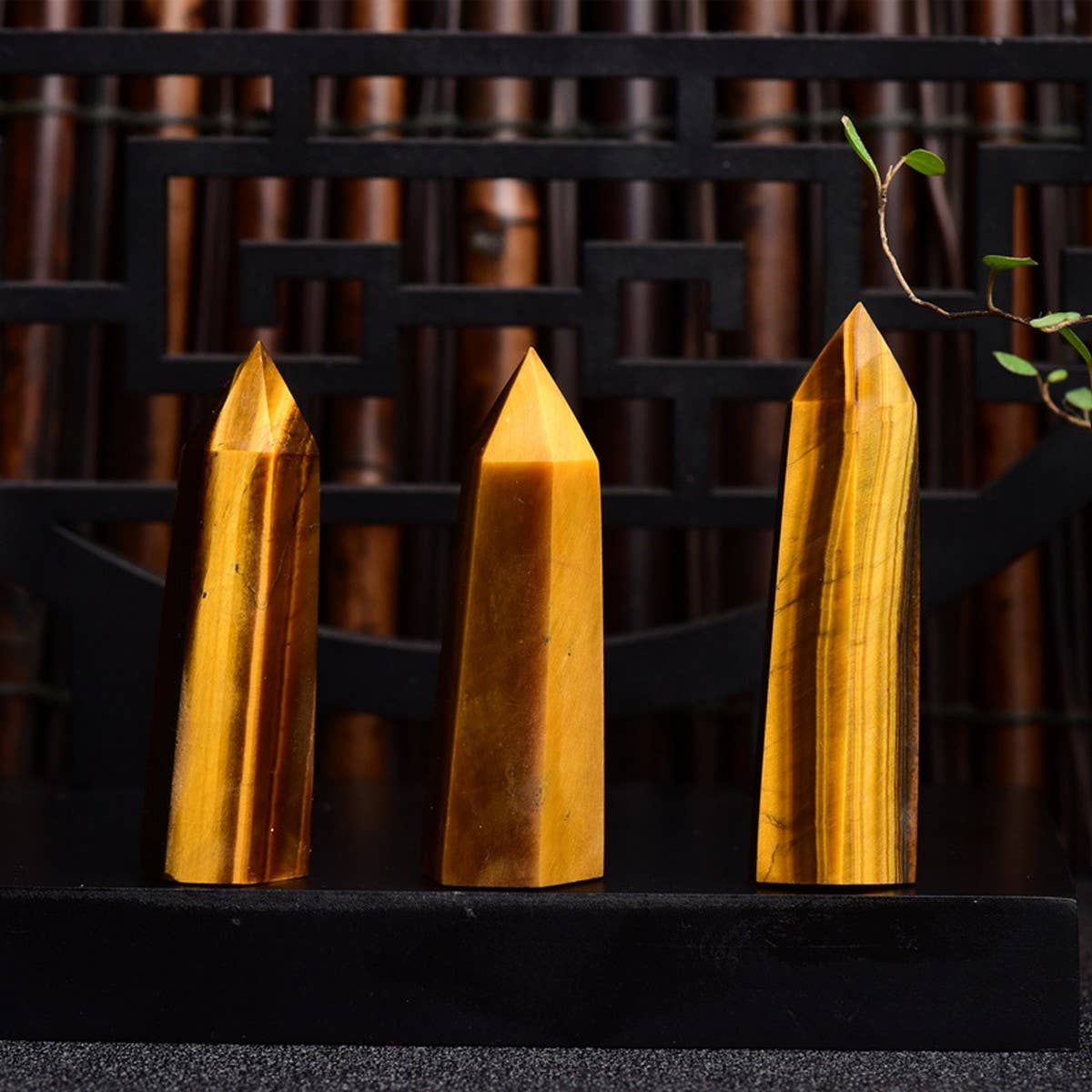 Tiger Eye Crystal Point Hex Tower_Cwmm8121