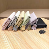 Cute Bunny Print Candy Color Trifold Wallet_Cwab06222