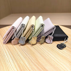 Cute Bunny Print Candy Color Trifold Wallet_Cwab06222
