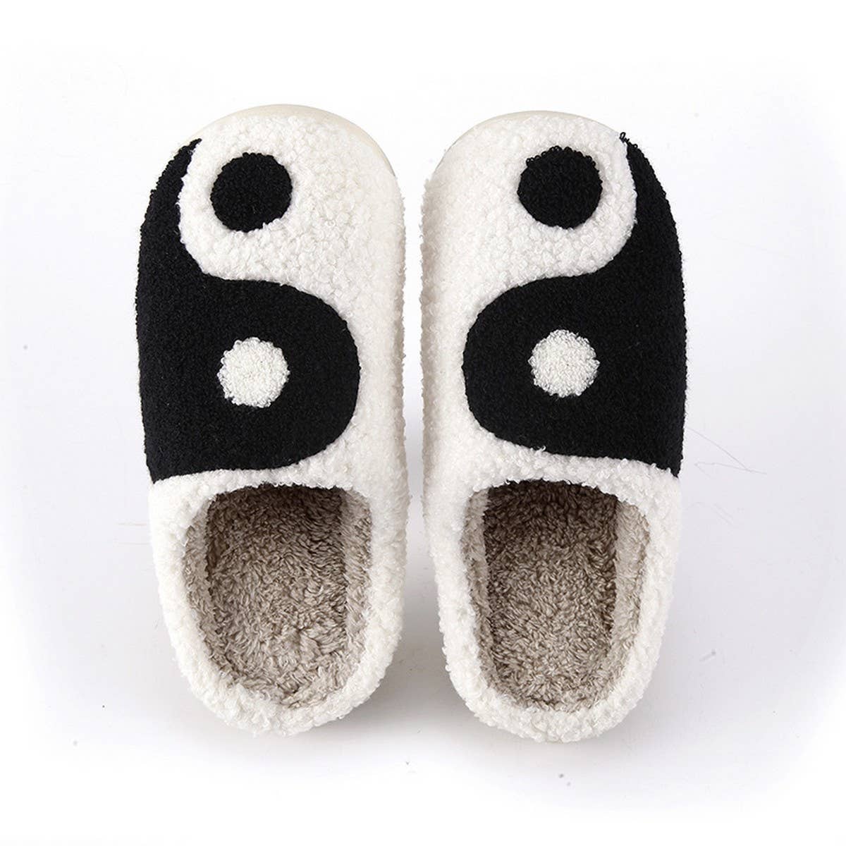 Yinyang Pattern Winter Insulation Cotton Slippers_Cwshs0463