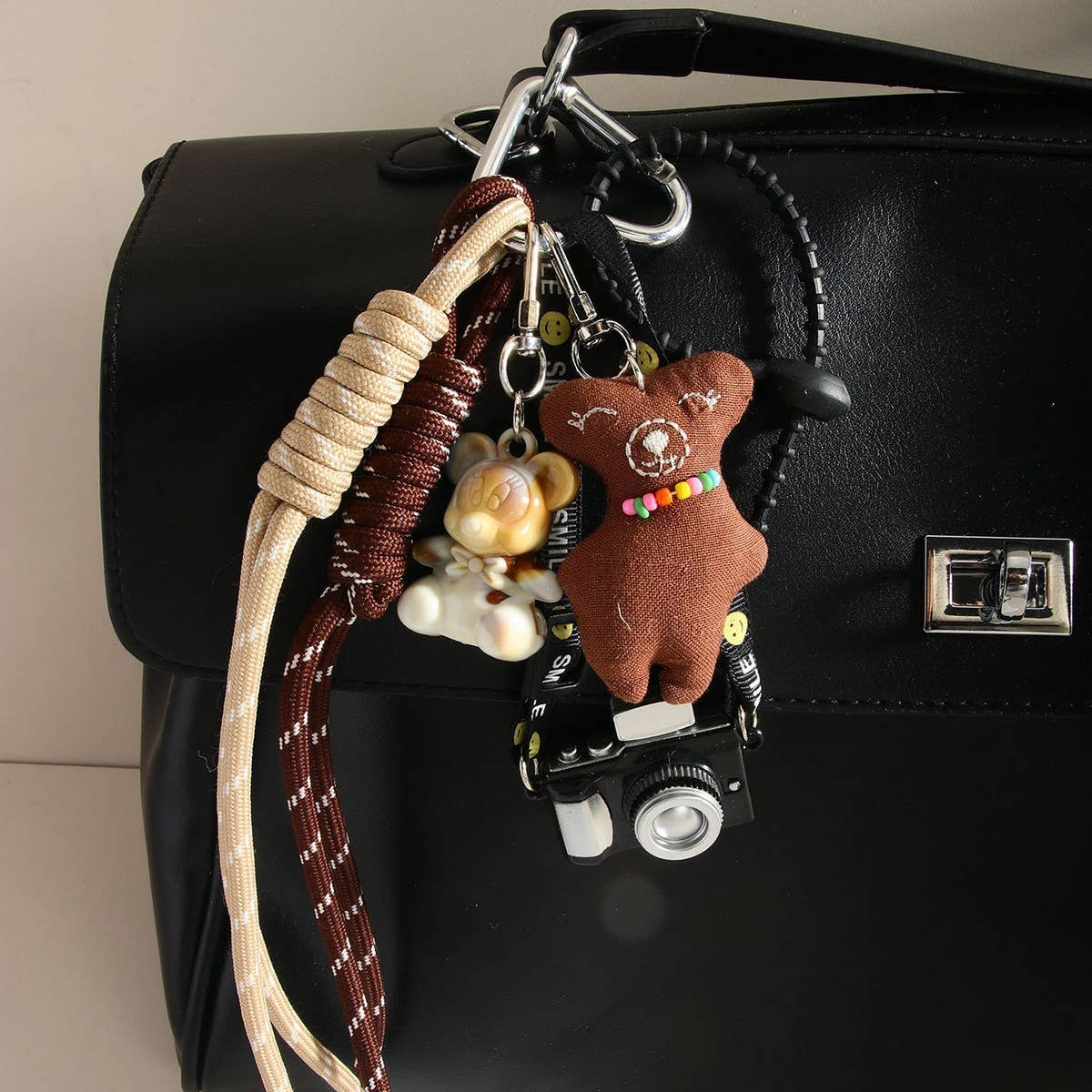CUTE BEAR CAMERA COFFEE CHARM BAG PENDANT_CWMM7561