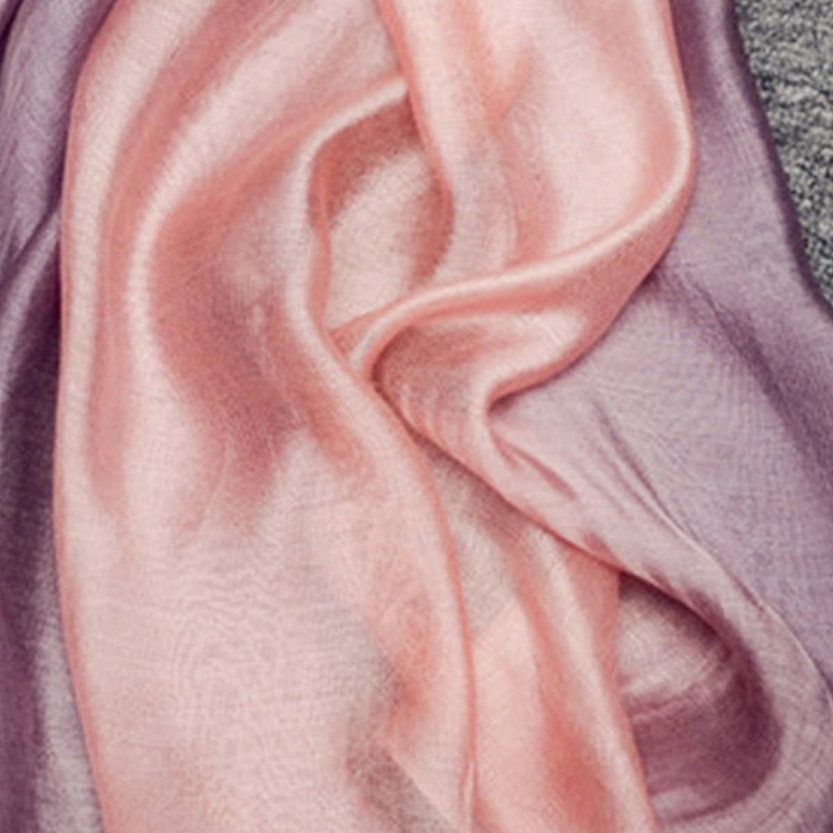 GRADIENT SILK LONG SCARF SHAWL_CWASC0606