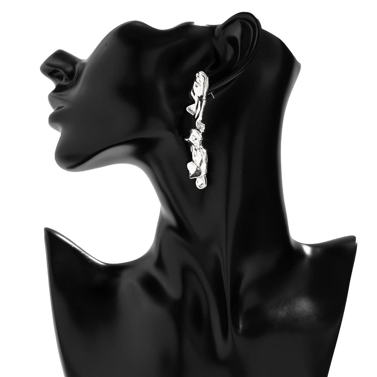 Wrinkled Metal Irregul Vintage Necklace Set_Cwmm3249