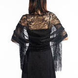 FASHIONABLE EVENING HOLLOW LACE SHAWL_CWASC1072