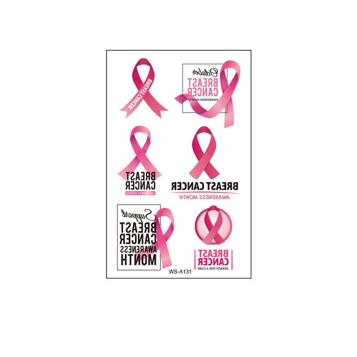 PINK RIBBON TATTOOS BREAST CANCER AWARENESS_CWMM8380