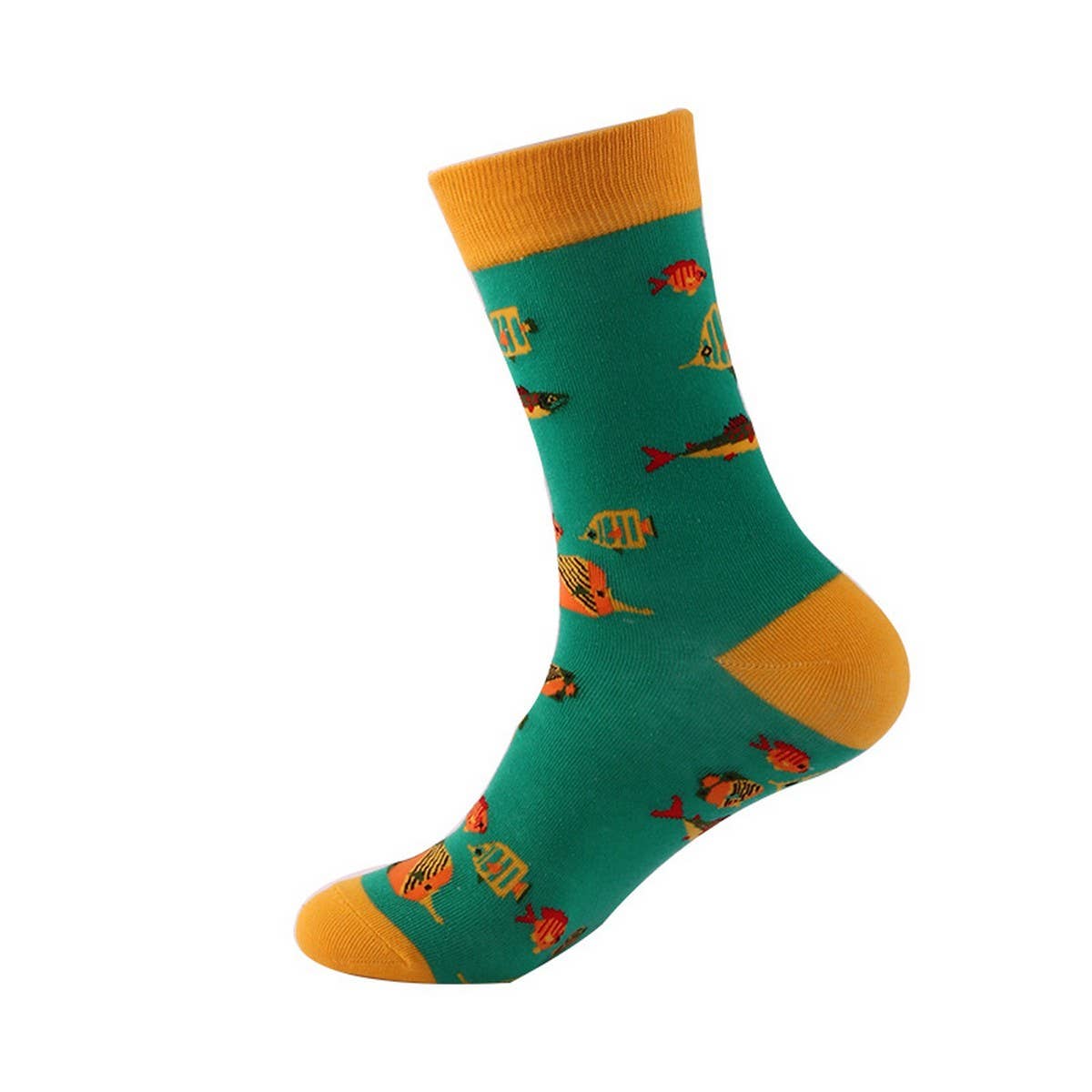 AUTUMN AND WINTER MARINE LIFE MID TUBE SOCKS_CWMS1025