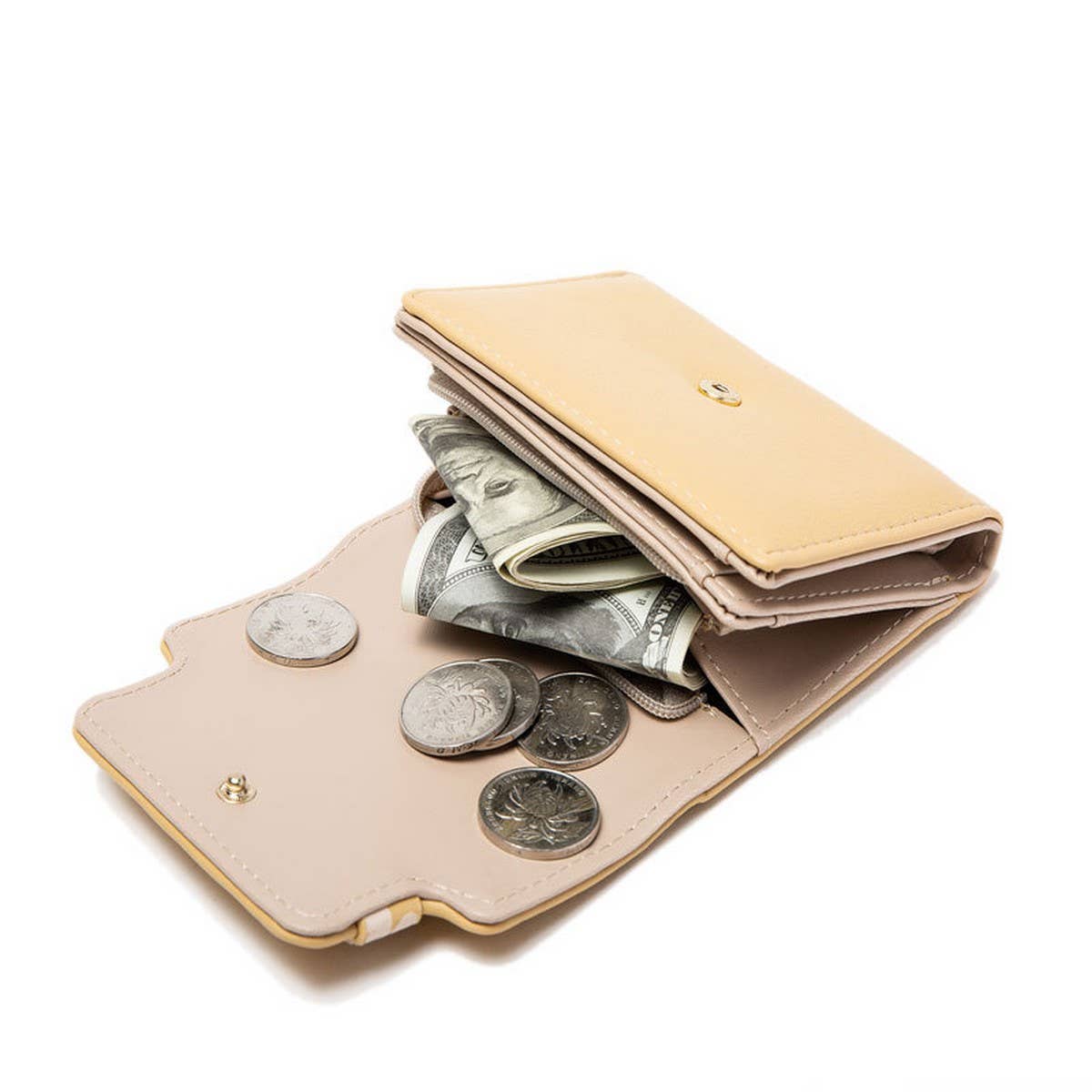 STYLISH SIMPLE FLORAL SHORT WALLET_CWAB2334