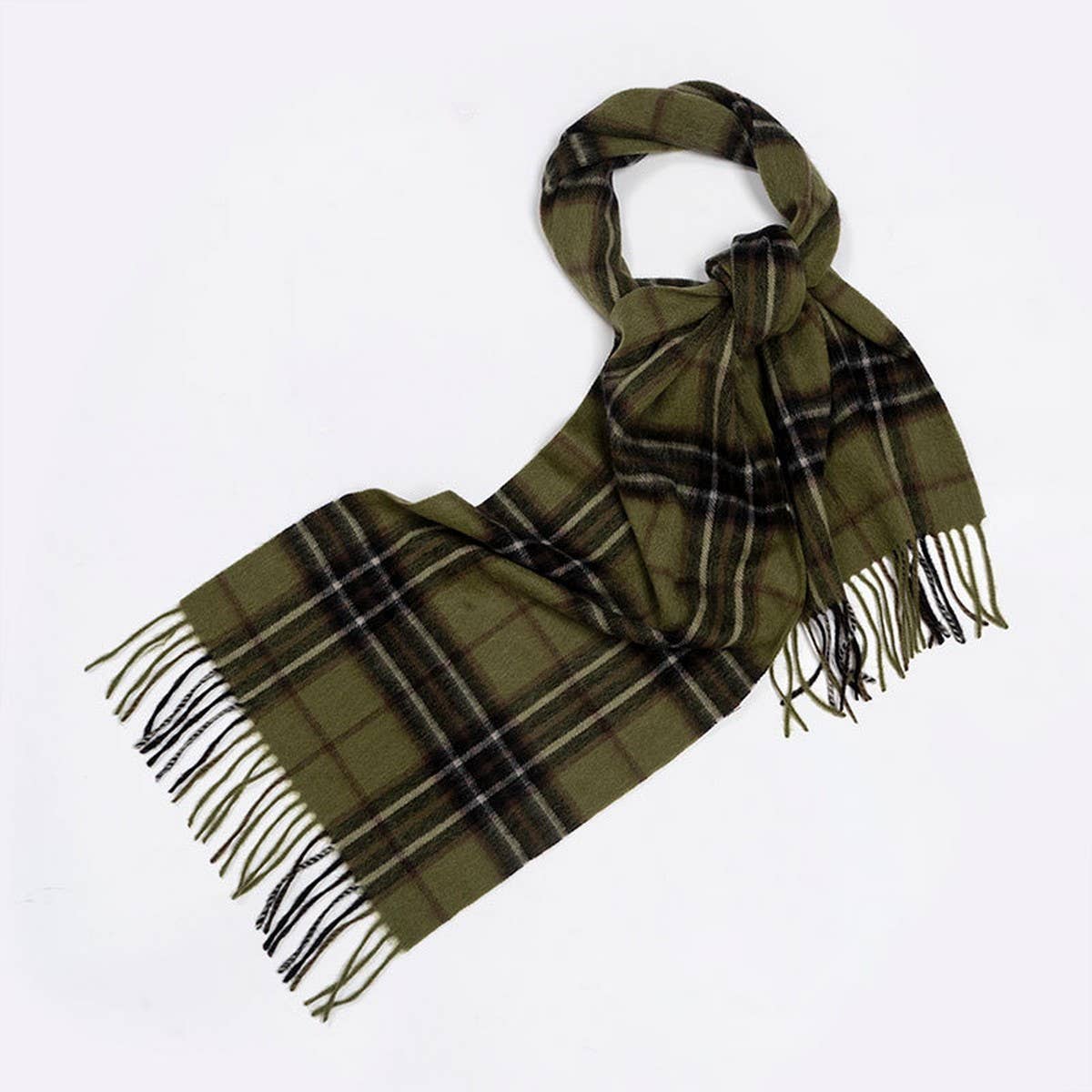 100% WOOL PLAID SCARF UNISEX WARM WINTER WRAP_CWASC2346