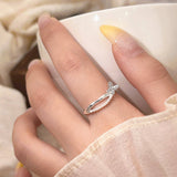 TEMPERAMENT SWEET PEARL OPEN RING FOR WOMEN_CWAJE3097