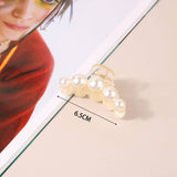 LARGE PEARL HAIR CLAW CLIP FOR WOMEN FRENCH STYLE_CWAHA0406