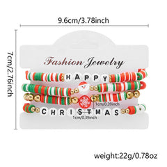 Cwaje2519_Christmas Combination Beaded Bracelet
