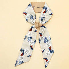 CHIC FLORAL LETTER TWILLY SCARF GIFT WRAP_CWASC0098